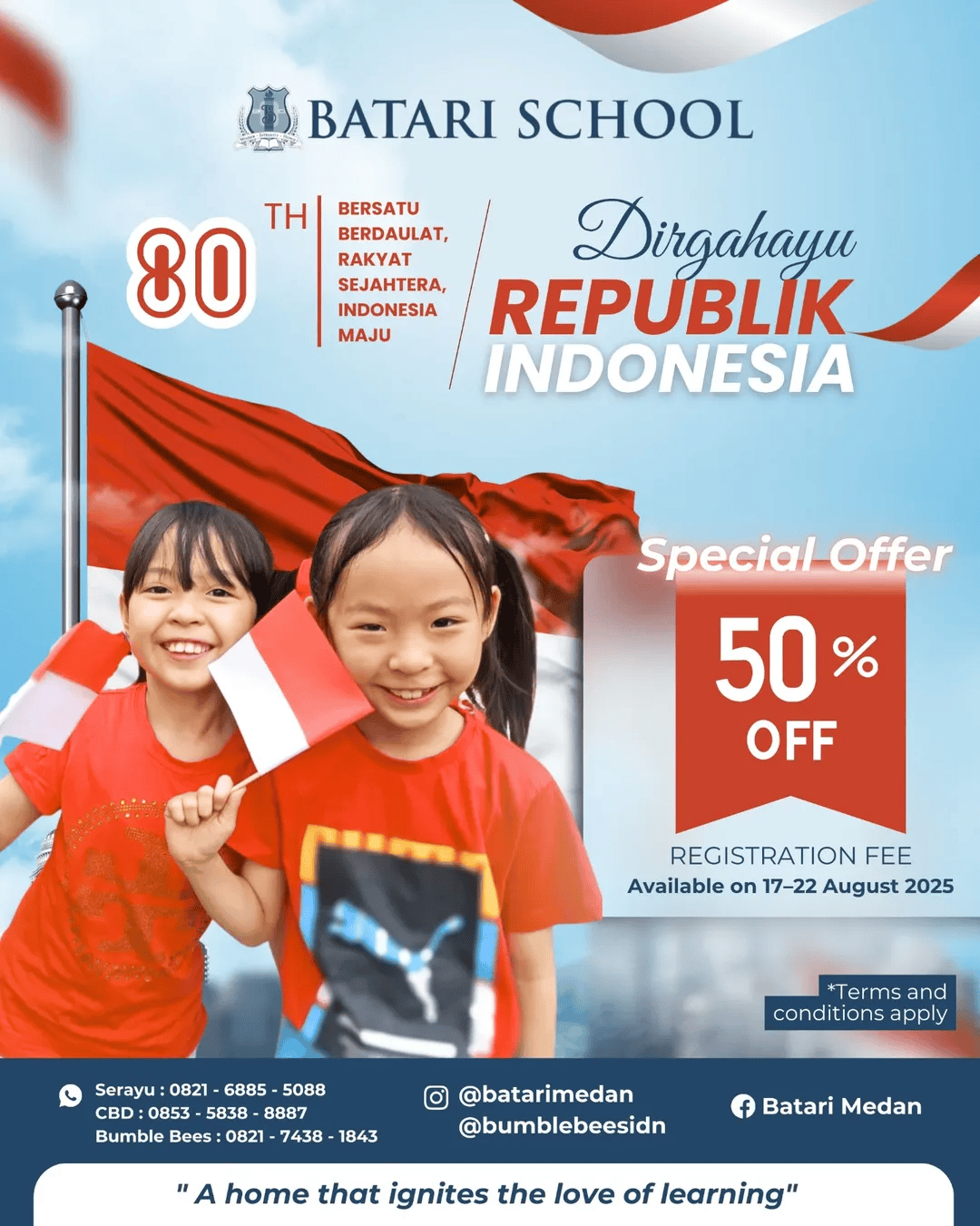 Happy 80th Independence Day, Indonesia! 🇮🇩 We celebrate the spirit of Bersatu Berdaulat, Rak
