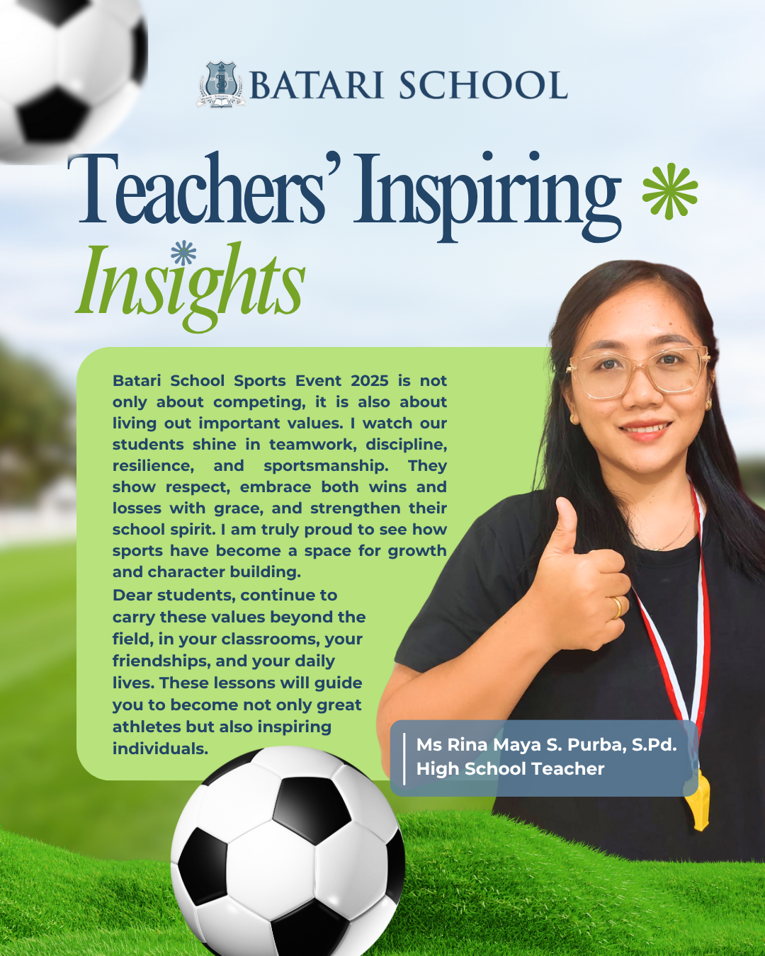 TEACHER'S INSPIRING